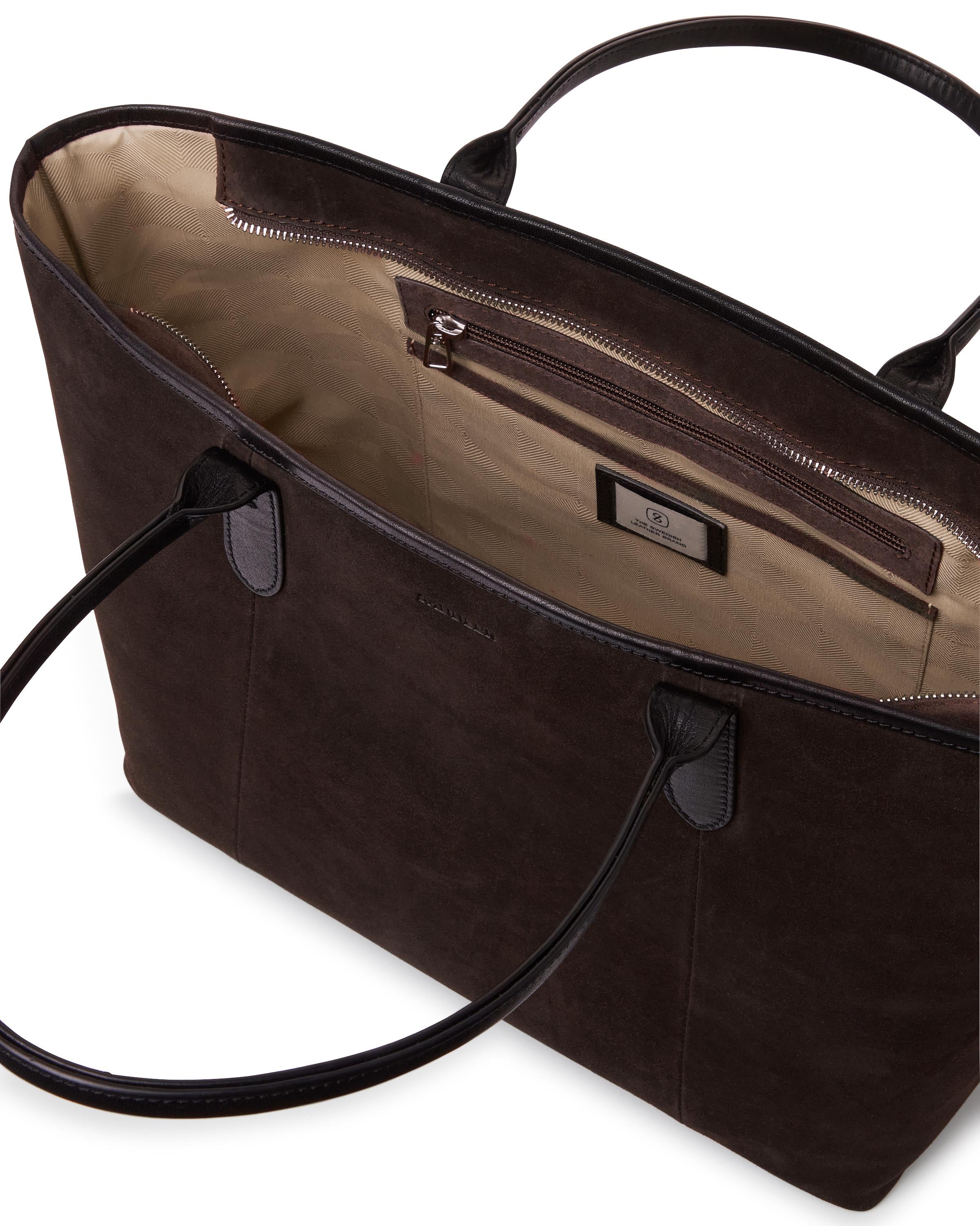 Saddler Tote Paris mörkbrun
