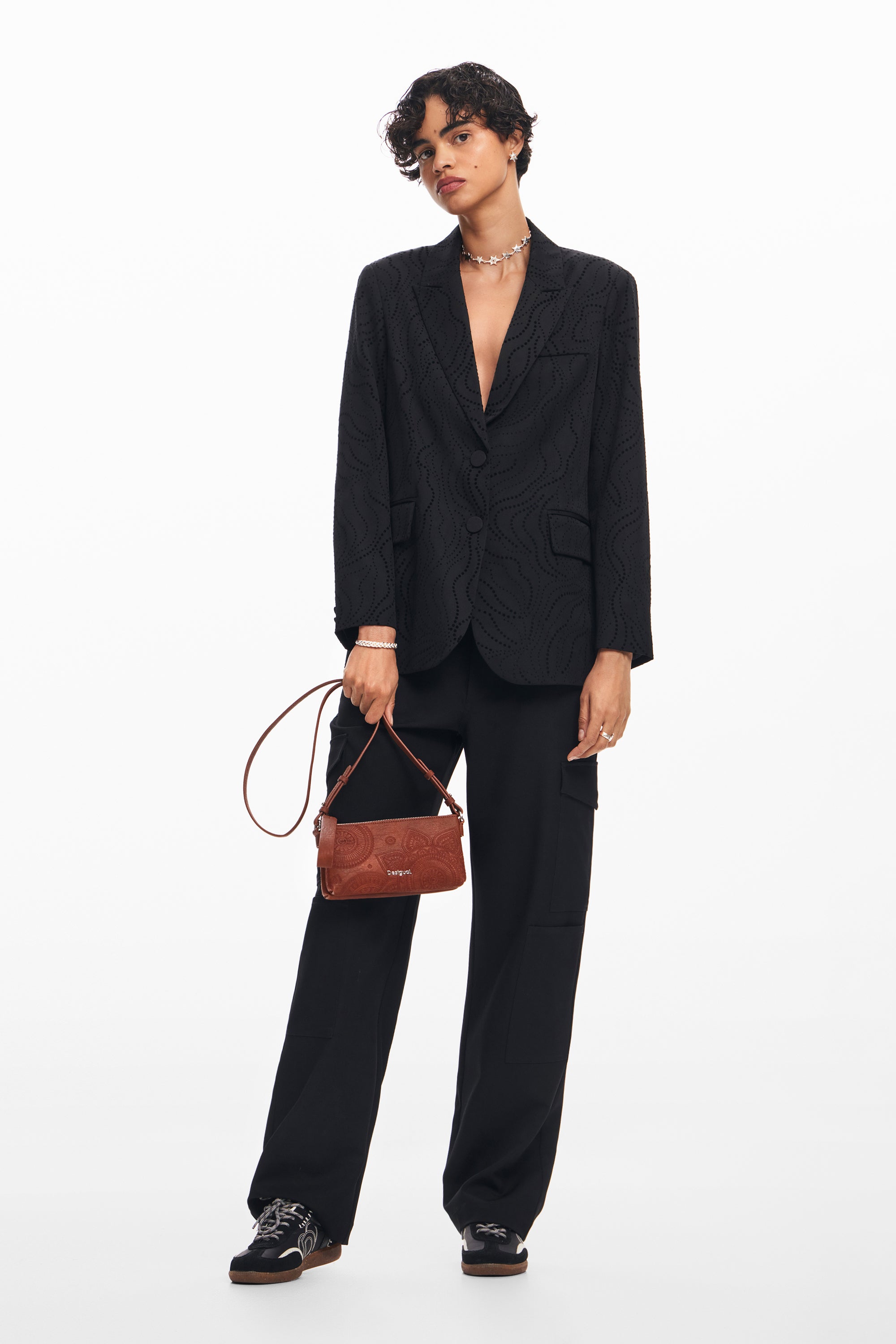 Desigual Axelväska Dejavu camel