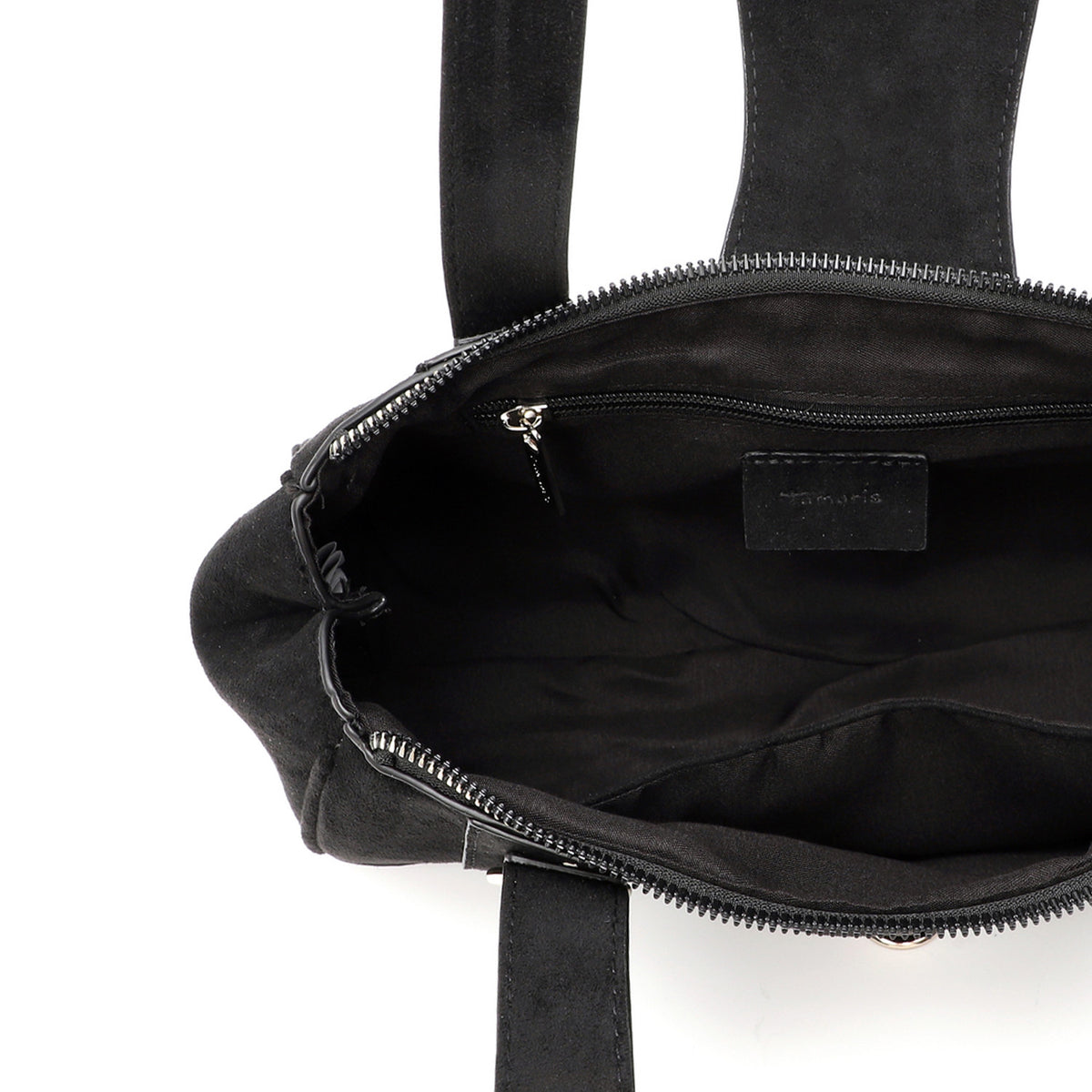 Tamaris Handväska Marina Suede svart