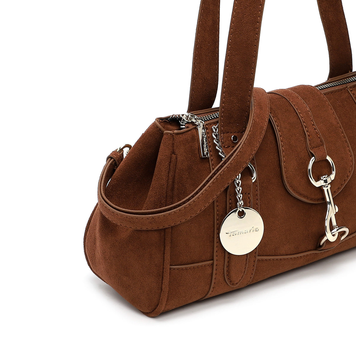 Tamaris Handväska Marina Suede cognac