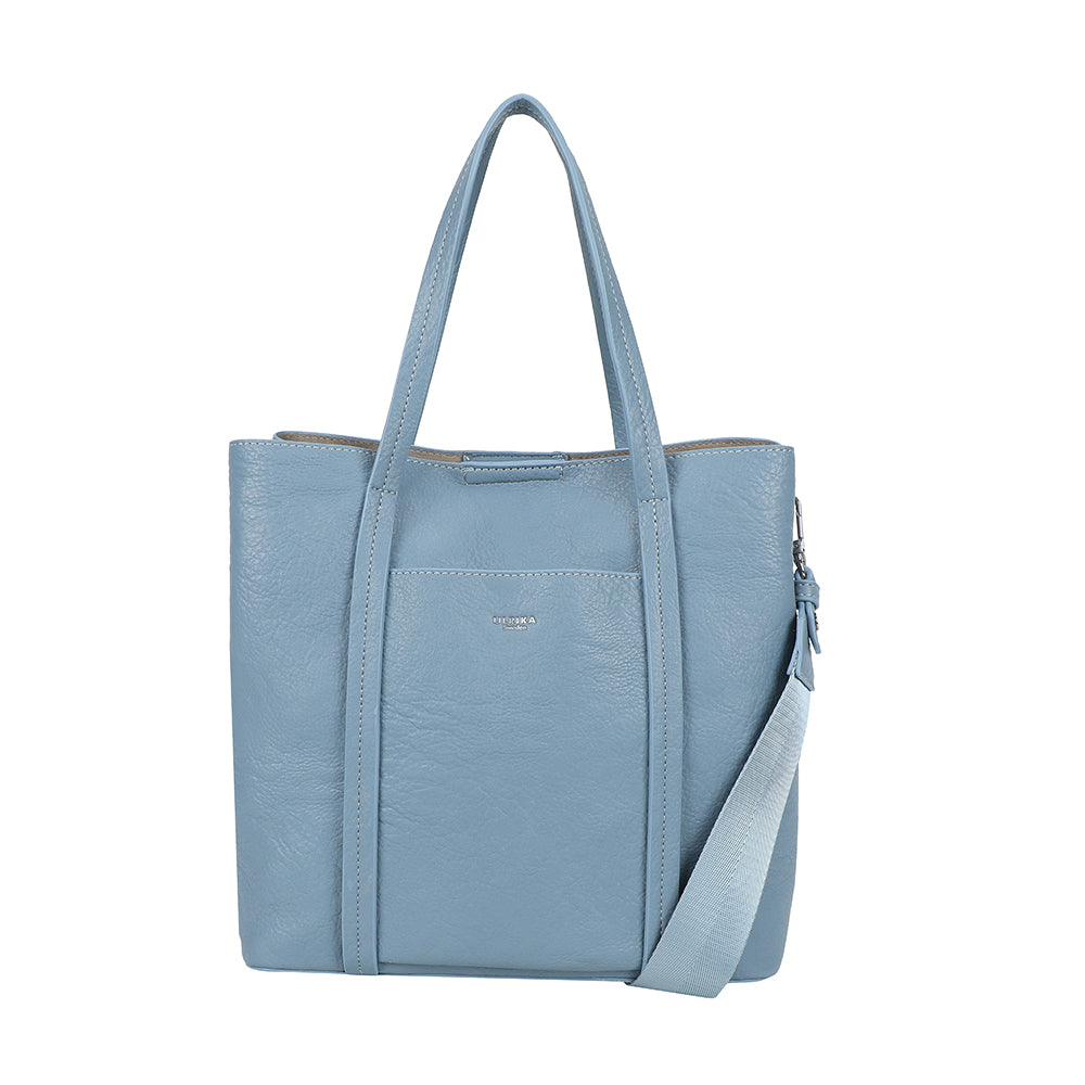 Ulrika Design Shopper Pocket ljusblå