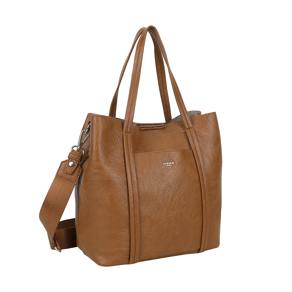 Ulrika Design Shopper Pocket brun
