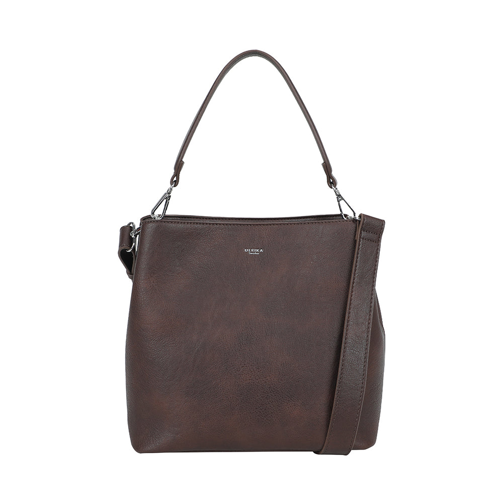 Ulrika Design Bucketbag mörkbrun