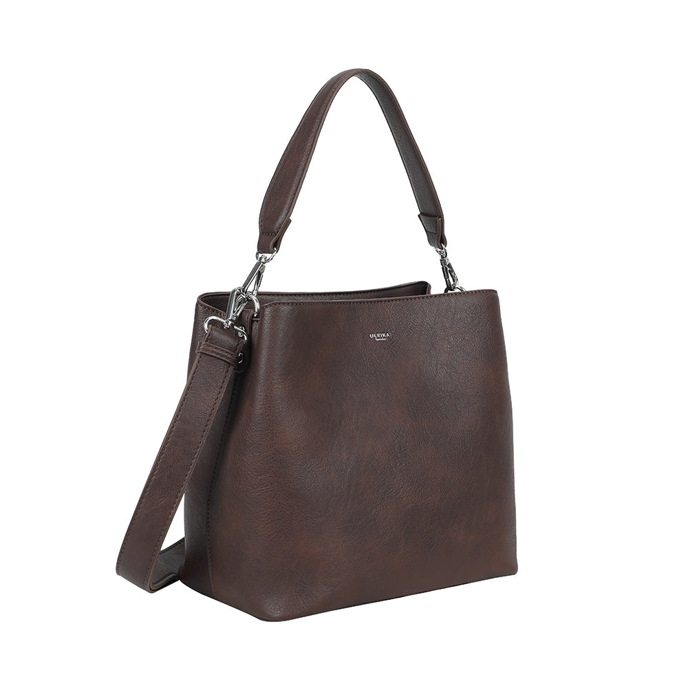 Ulrika Design Bucketbag mörkbrun