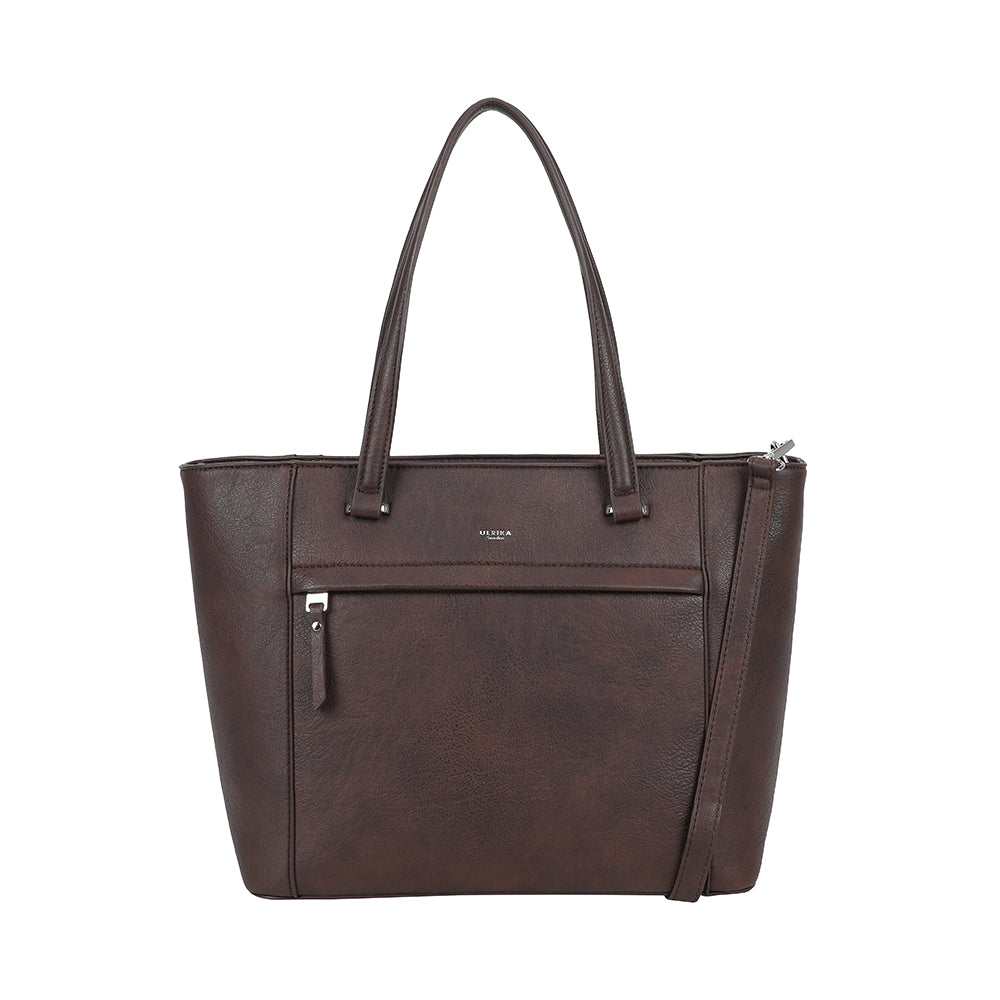 Ulrika Design Handväska 2 in 1 mörkbrun