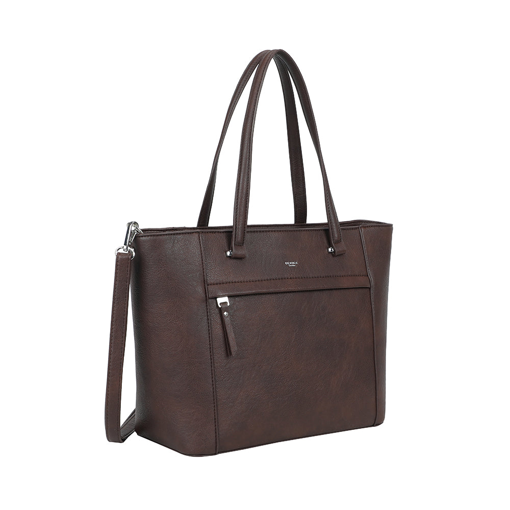 Ulrika Design Handväska 2 in 1 mörkbrun