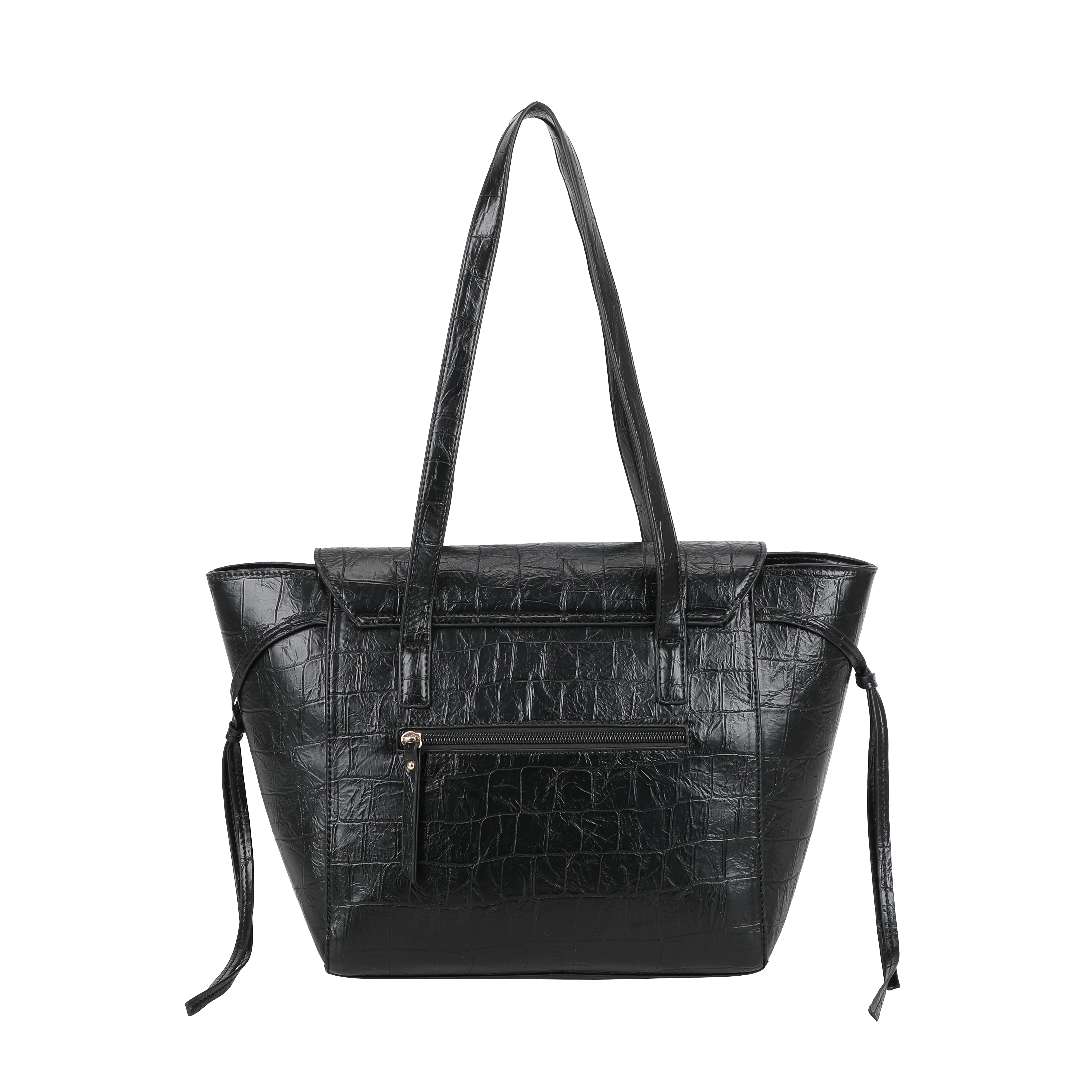 Ulrika Design Tote Croco svart