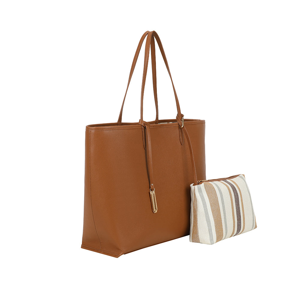 Ulrika Design Tote Reversible cognac