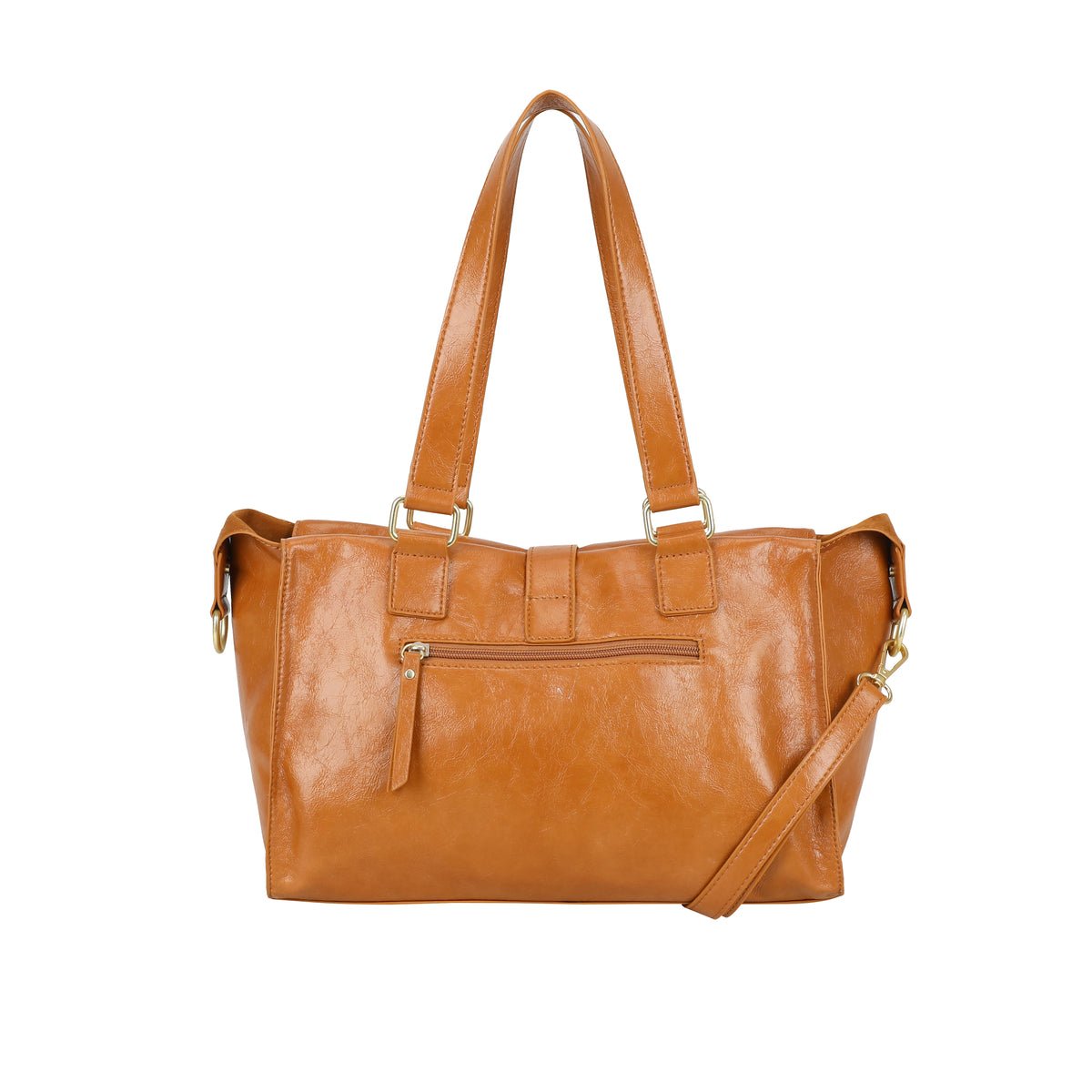 Ulrika Design Handväska Shine cognac