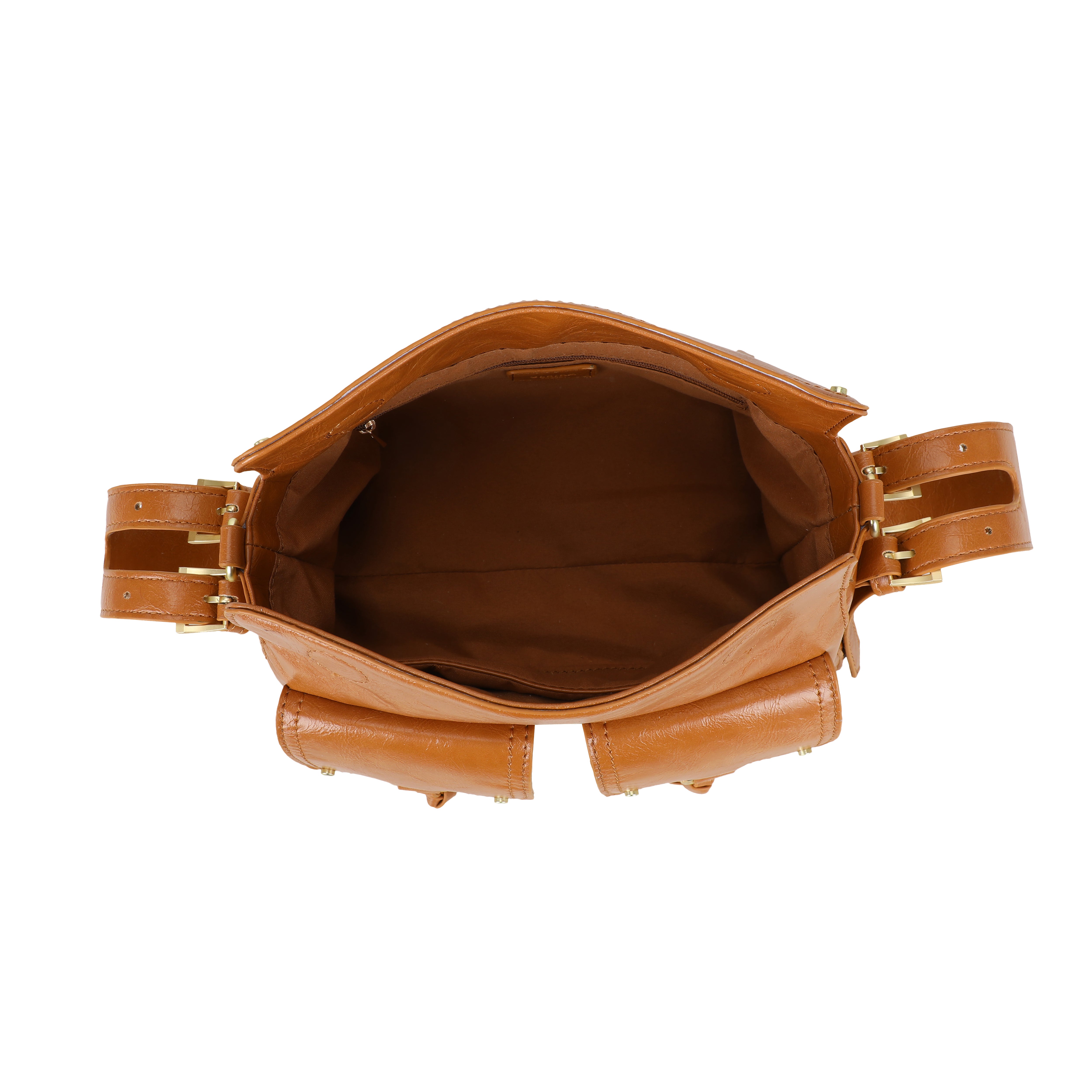 Ulrika Design Axelväska Shine cognac