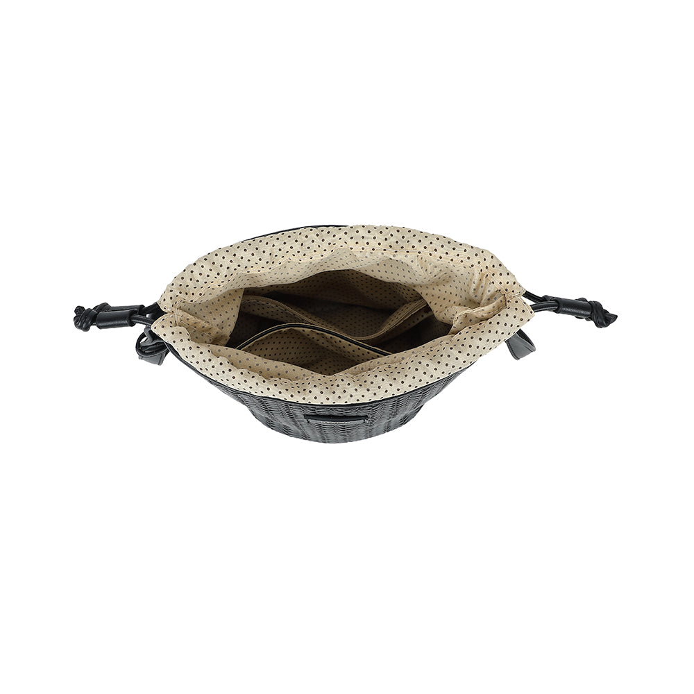 Ulrika Design Bucketbag Braid mörkbrun
