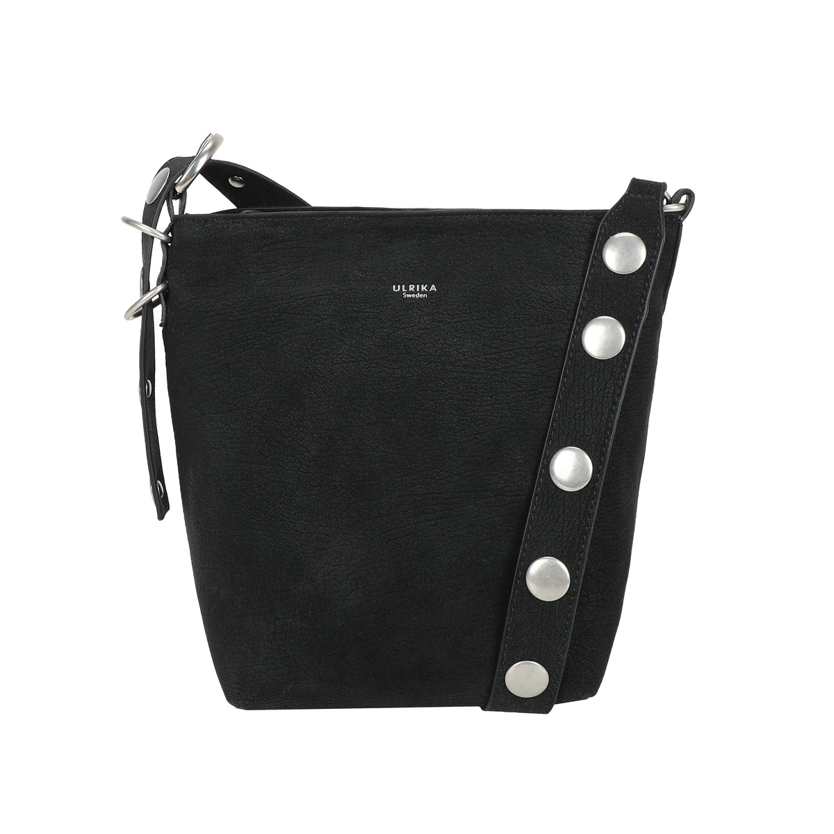 Ulrika Design Axelväska Suede stuts svart