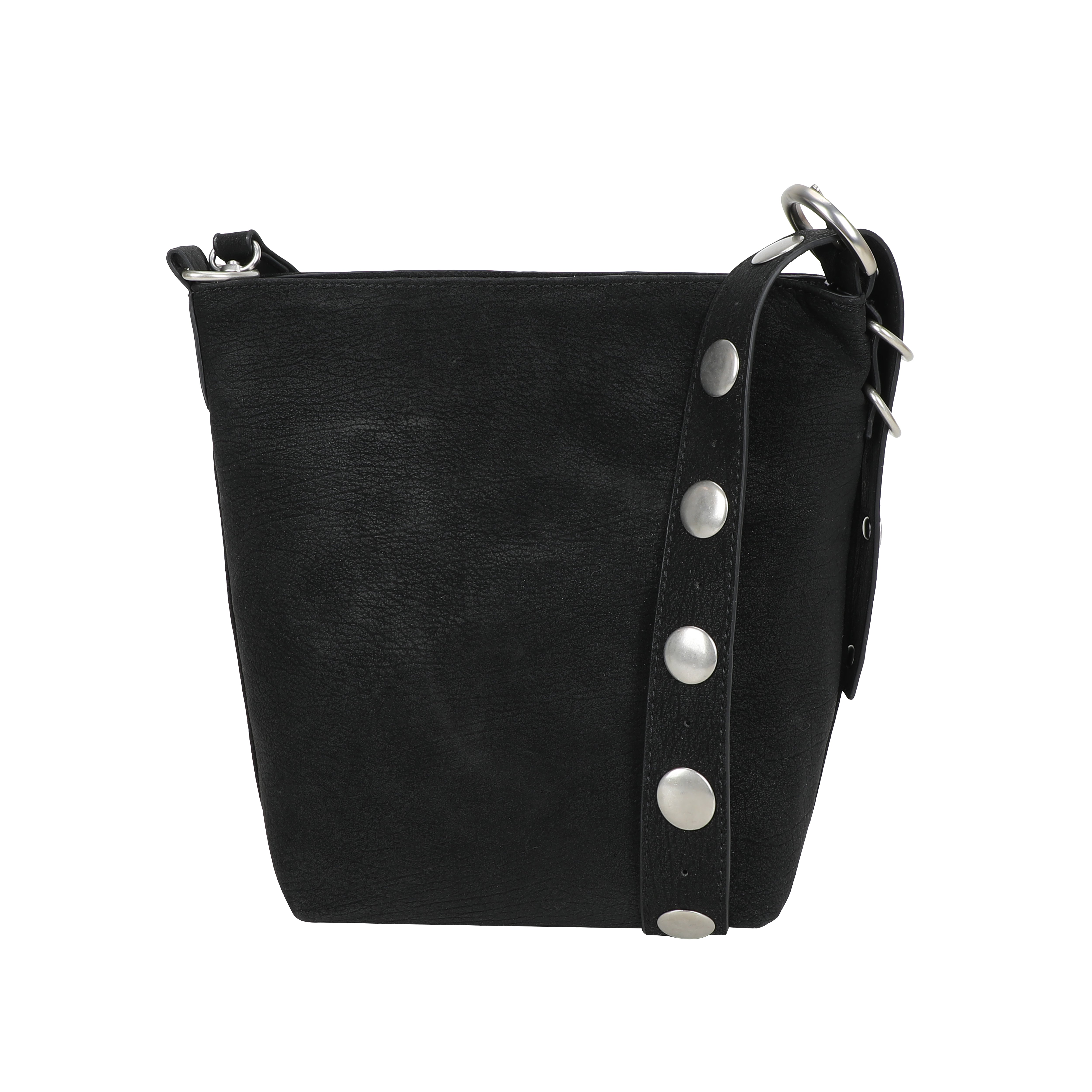 Ulrika Design Axelväska Suede stuts svart