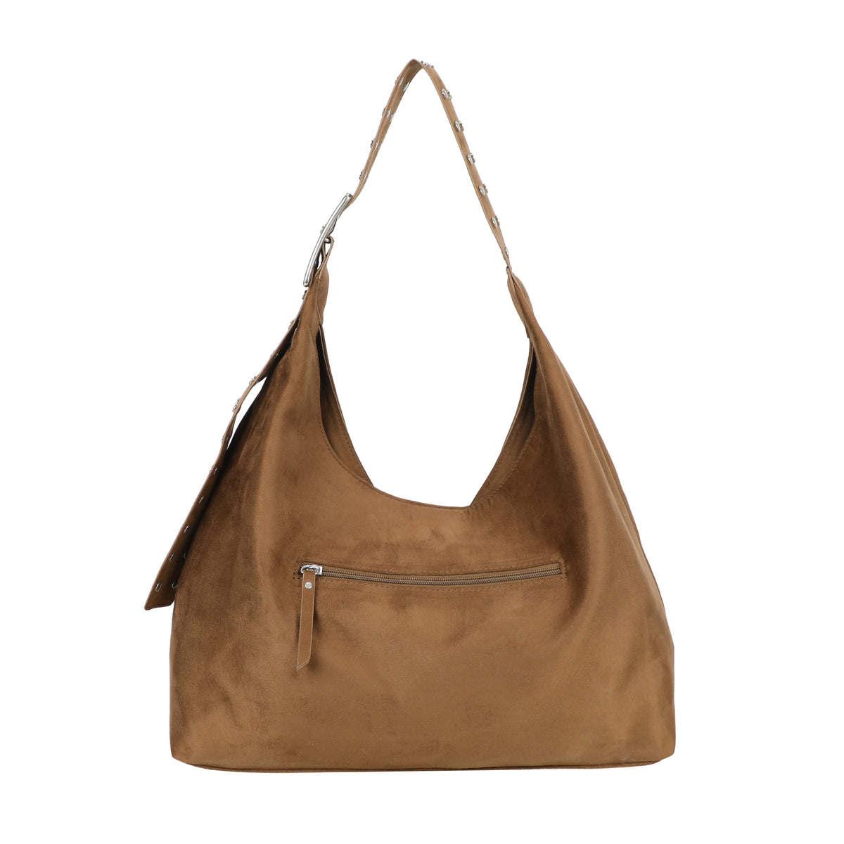 Ulrika Design Handbag Suede stuts taupe