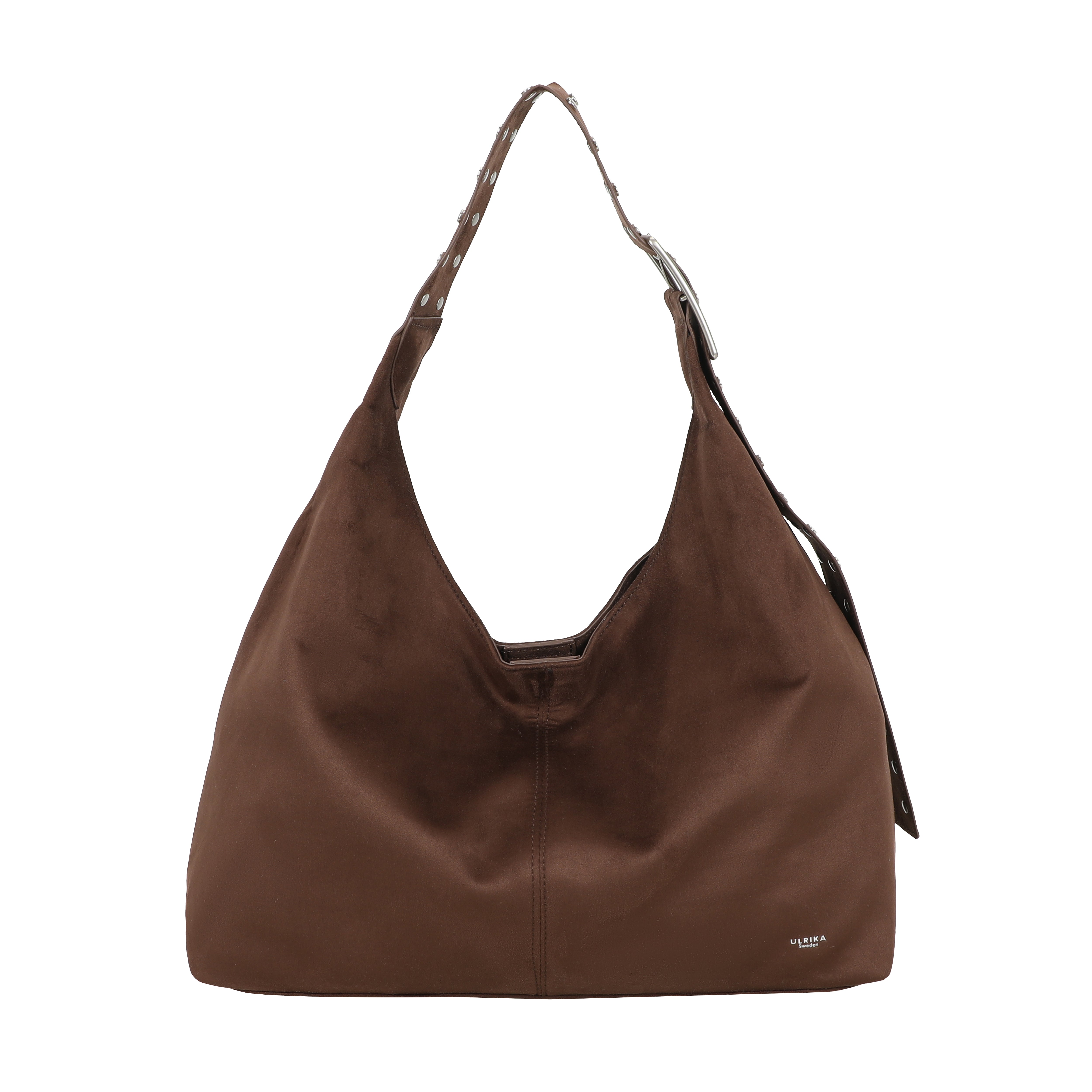 Ulrika Design Handbag Suede stuts brun