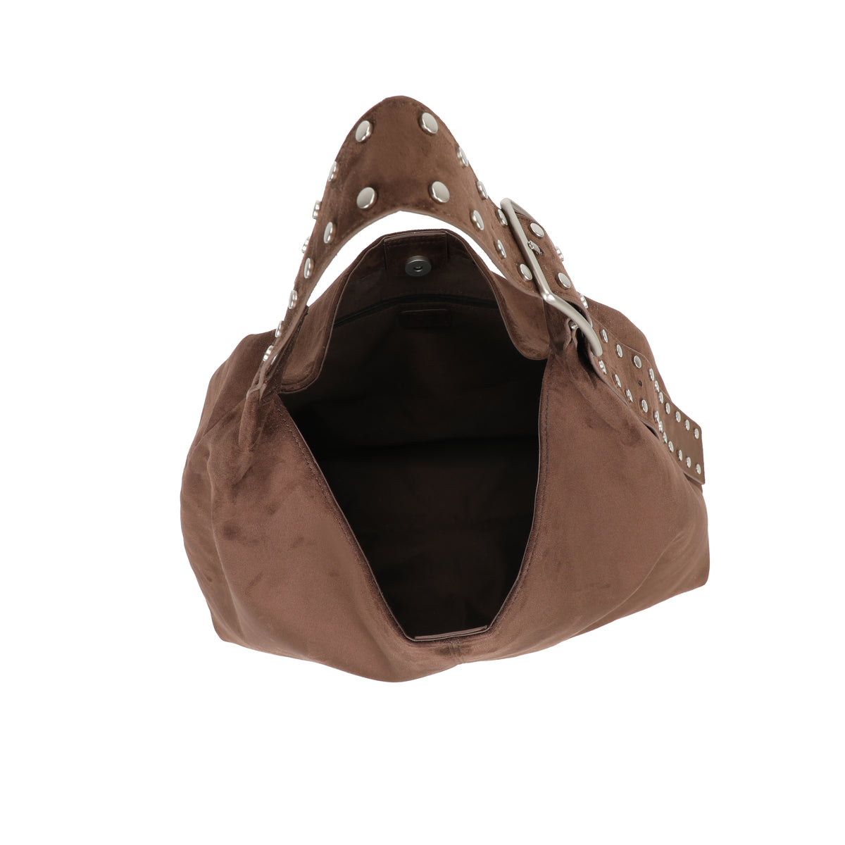 Ulrika Design Handbag Suede stuts brun