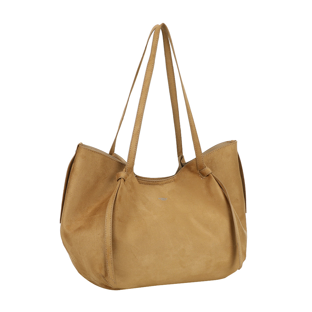 Ulrika Design Shopper Suede camel