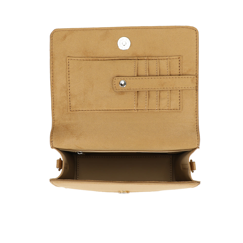 Ulrika Design Boxväska Suede camel