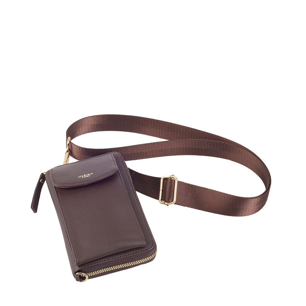 Ulrika Design Mobilväska mörkbrun
