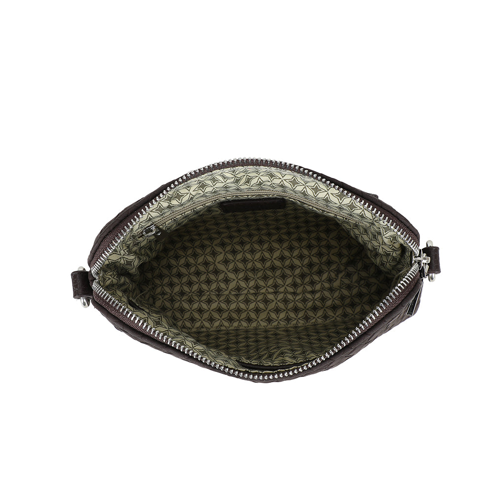 Ulrika Design Axelväska Braid mörkbrun