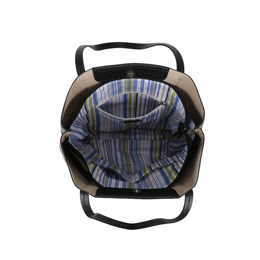 Ulrika Design Shopper Pocket svart
