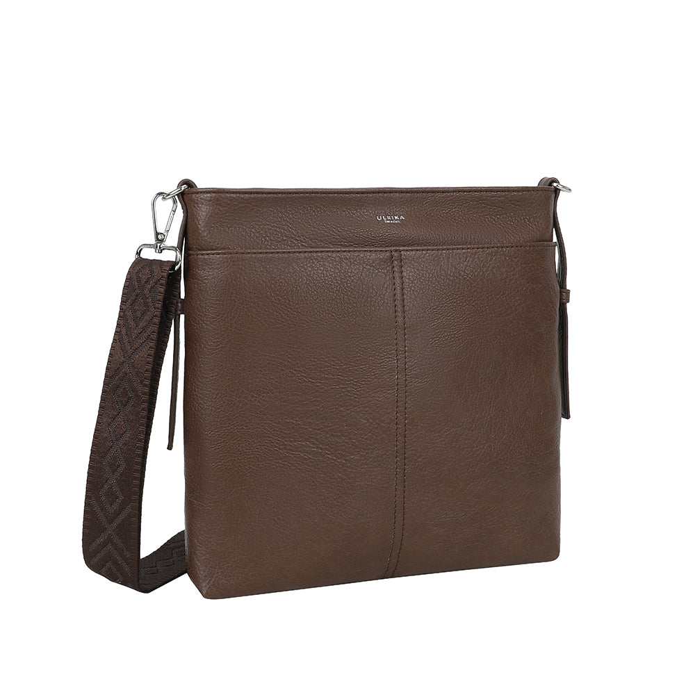 Ulrika Design Axelväska Pocket mörkbrun