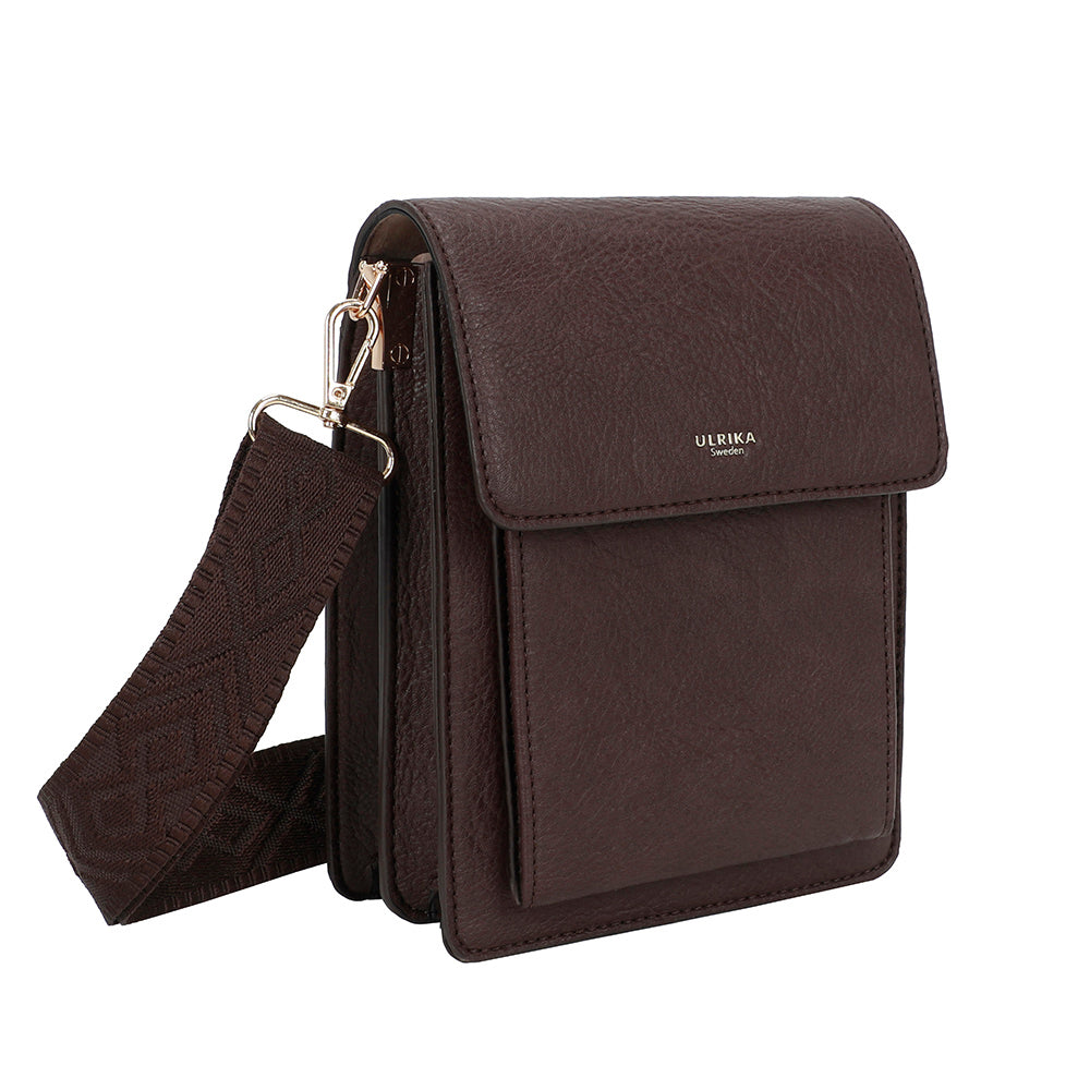 Ulrika Design Axelväska Pocket mörkbrun