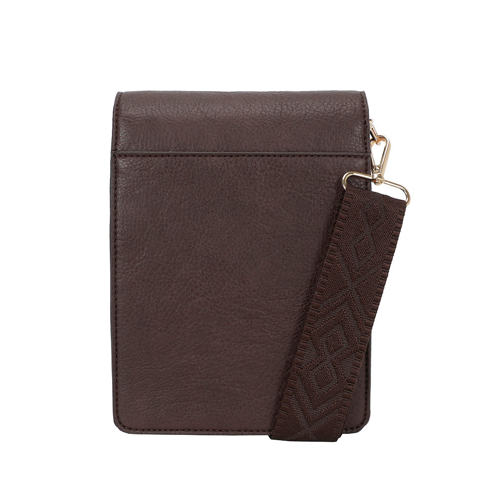 Ulrika Design Axelväska Pocket mörkbrun