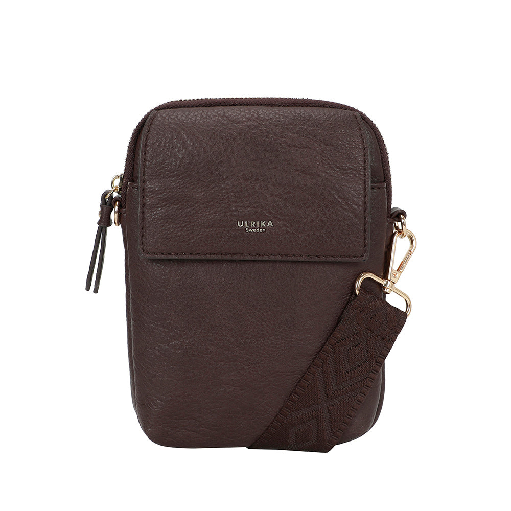 Ulrika Design Mobilväska Pocket mörkbrun