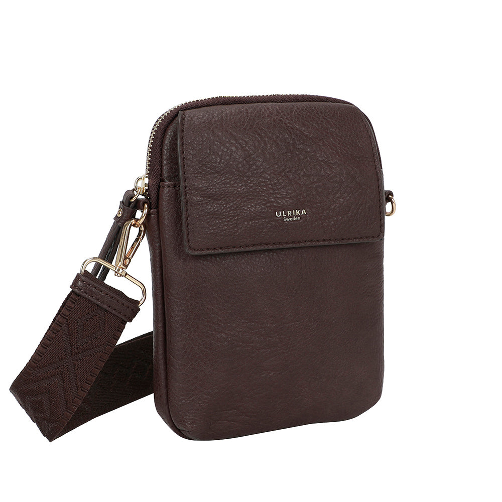 Ulrika Design Mobilväska Pocket mörkbrun