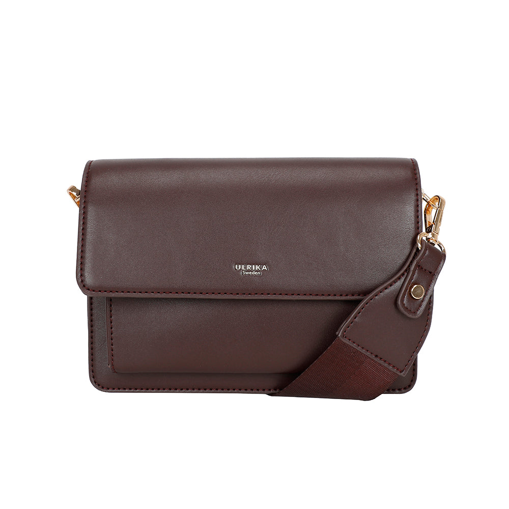 Ulrika Design Boxväska Raw bordeaux