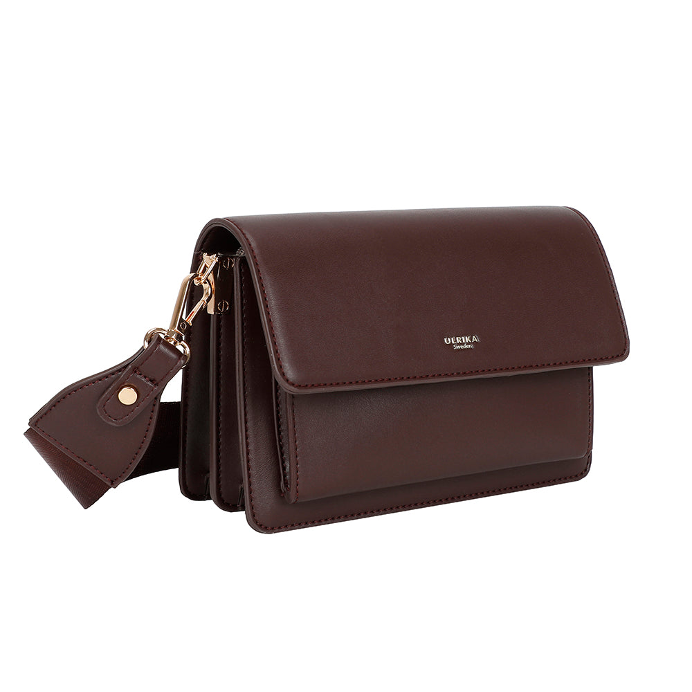 Ulrika Design Boxväska Raw bordeaux