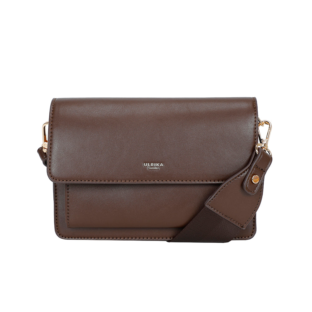 Ulrika Design Boxväska Raw mörkbrun