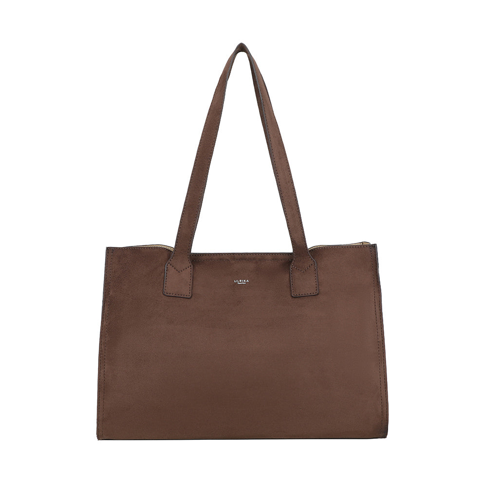 Ulrika Design Kasse Suede mörkbrun