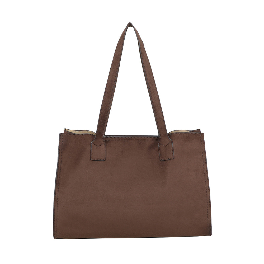 Ulrika Design Kasse Suede mörkbrun