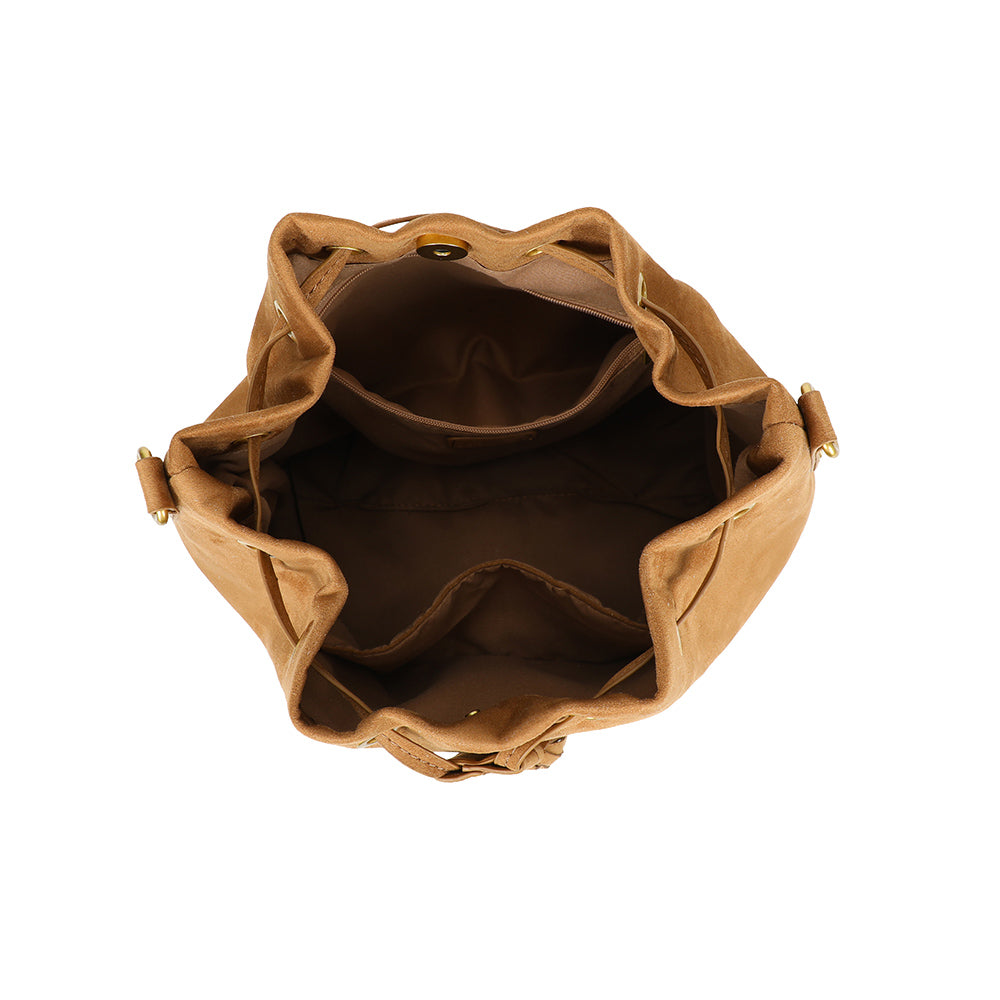 Ulrika Design Hinkväska Suede cognac