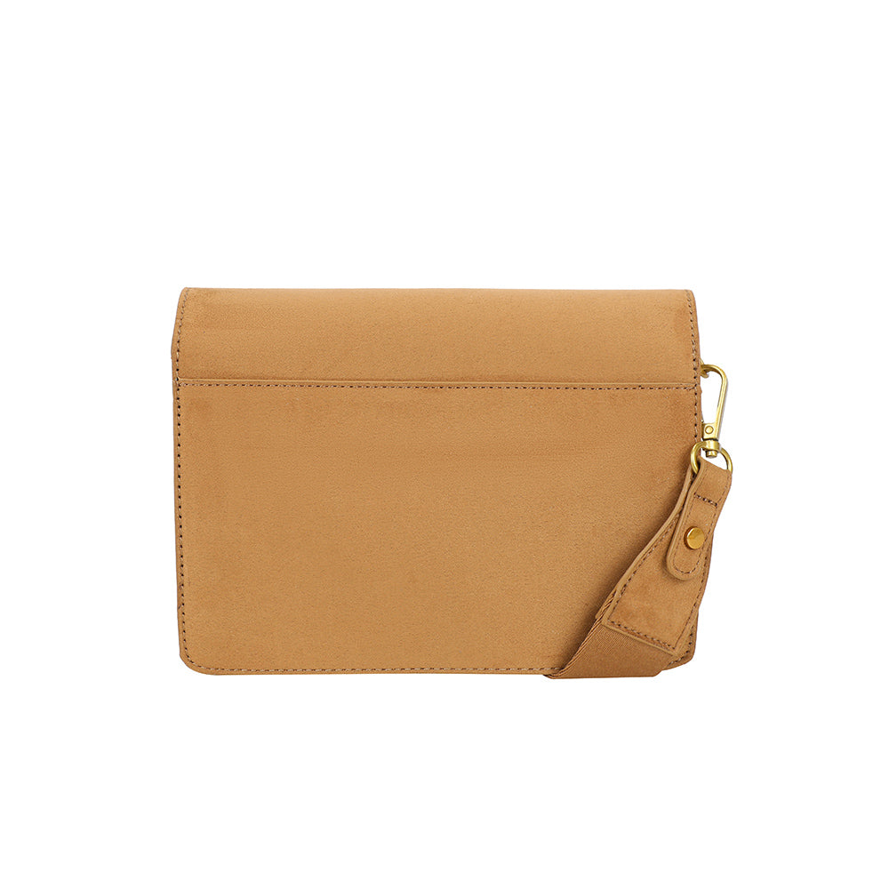 Ulrika Design Boxväska Suede cognac