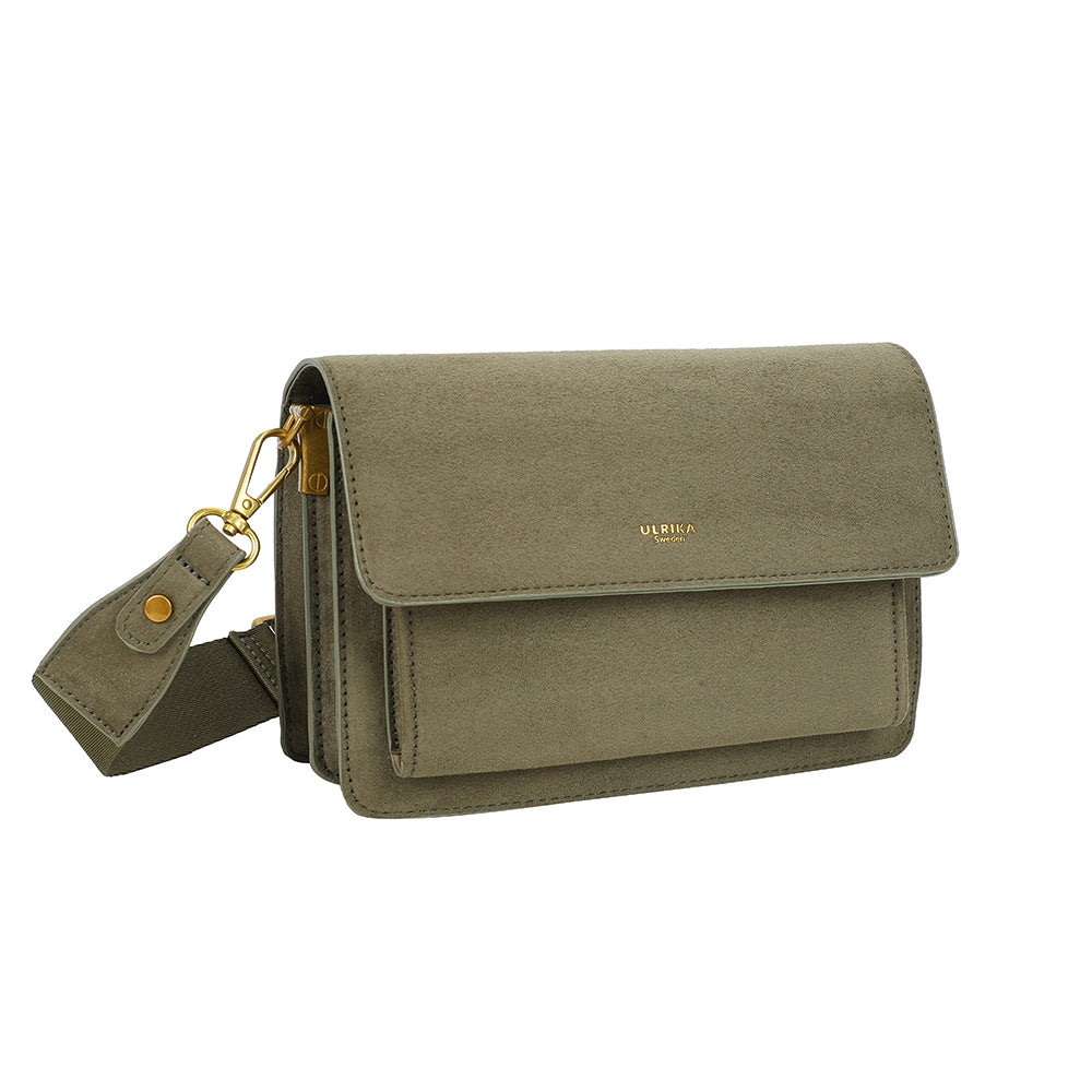 Ulrika Design Boxväska Suede olive
