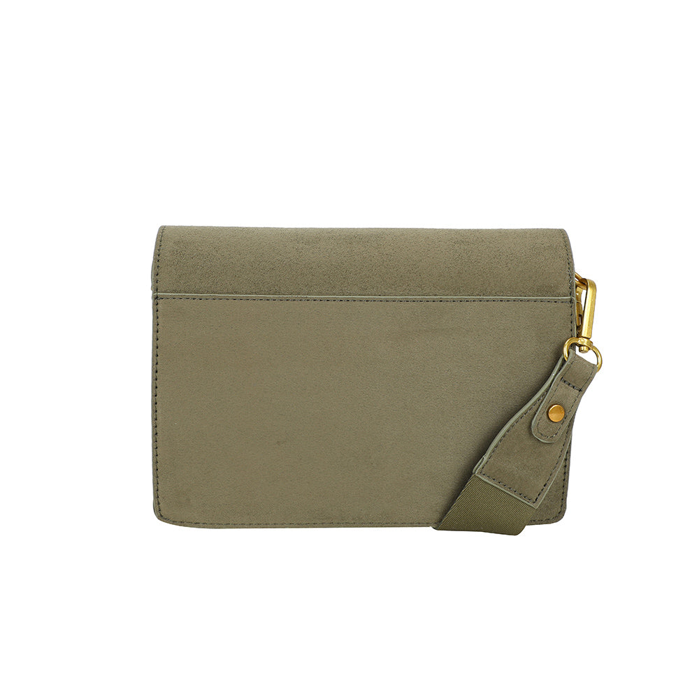 Ulrika Design Boxväska Suede olive