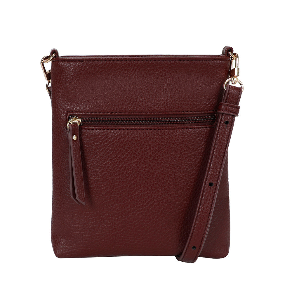 Ulrika Design Crossbody Dollar bordeaux