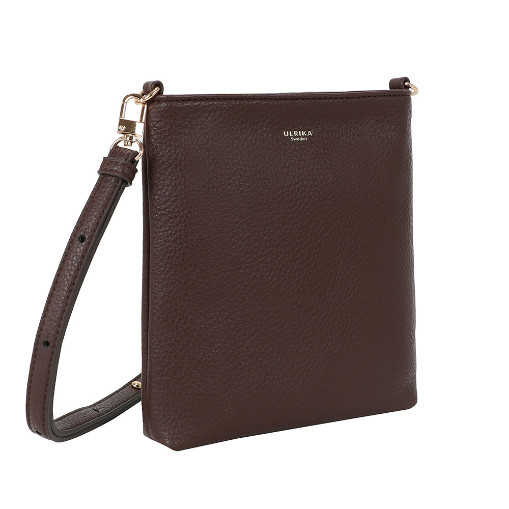 Ulrika Design Crossbody Dollar mörkbrun