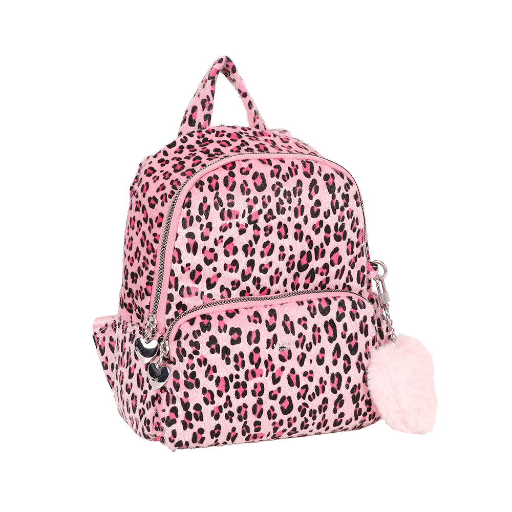 Ulrika Design Ryggsäck leopard rosa