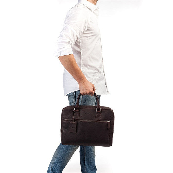Burkely Odell Laptopbag 13,3" mörkbrun