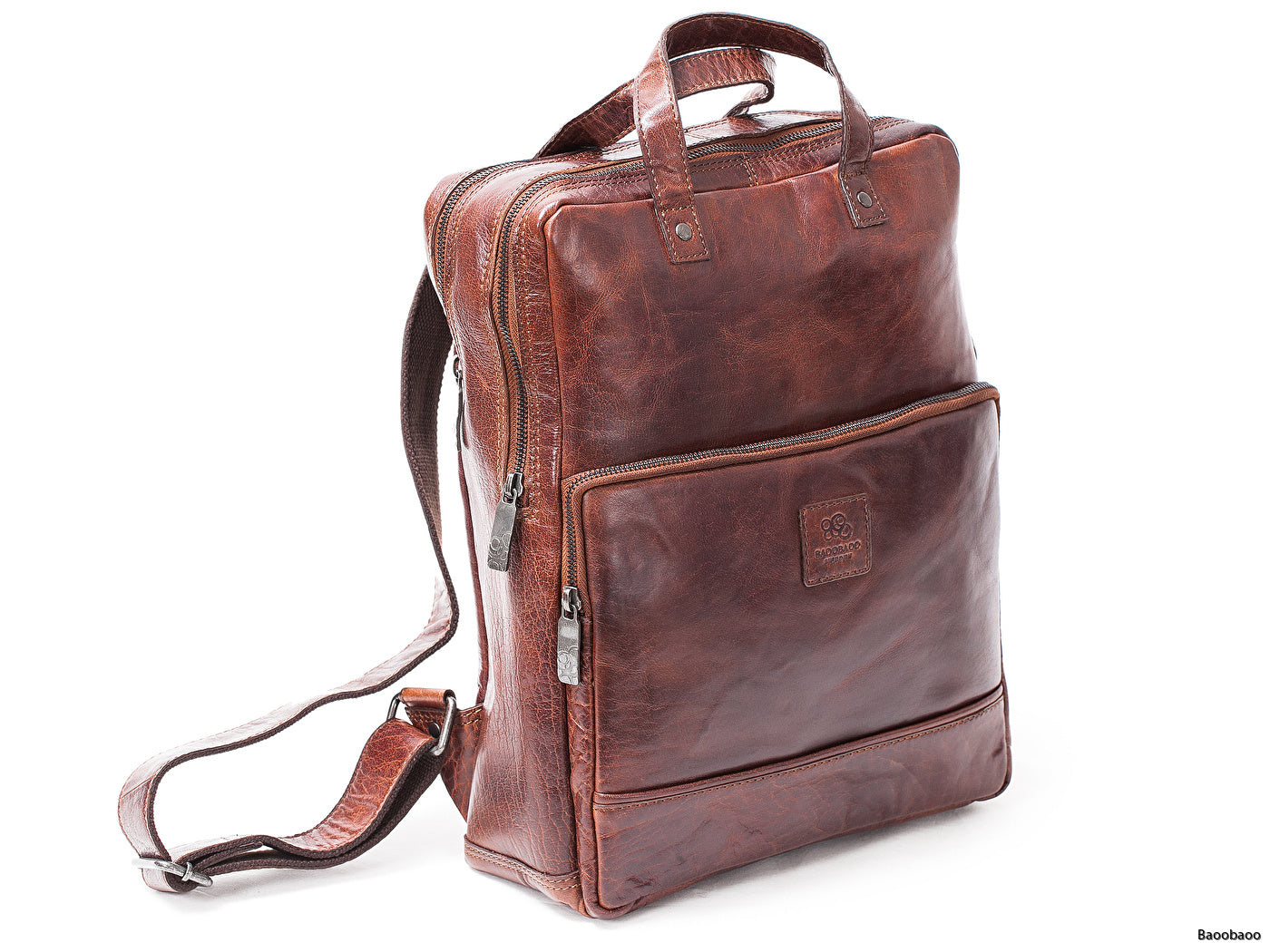 Baoobaoo Ryggsäck 14" skinn brun