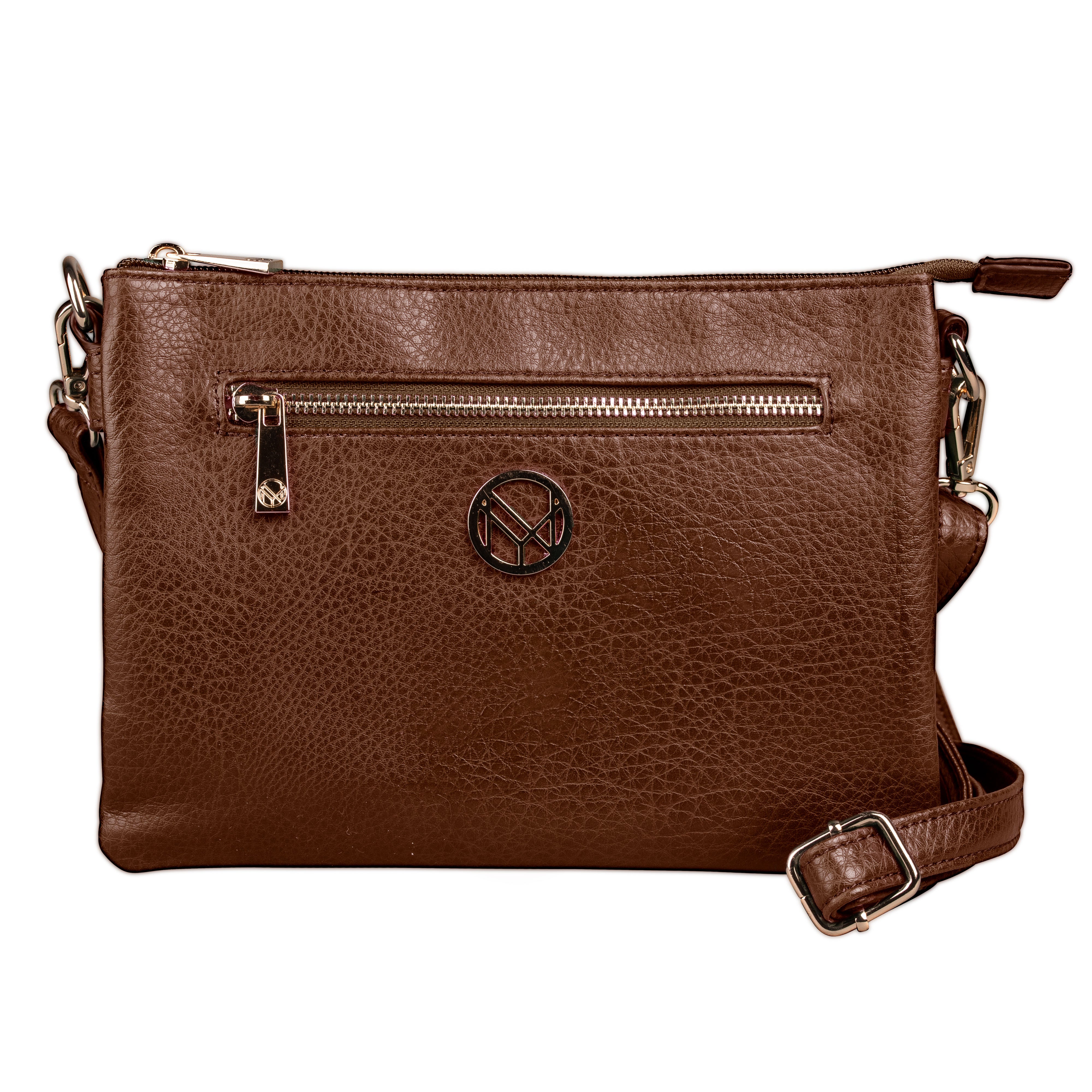 NYPD Clutch/axelväska brun