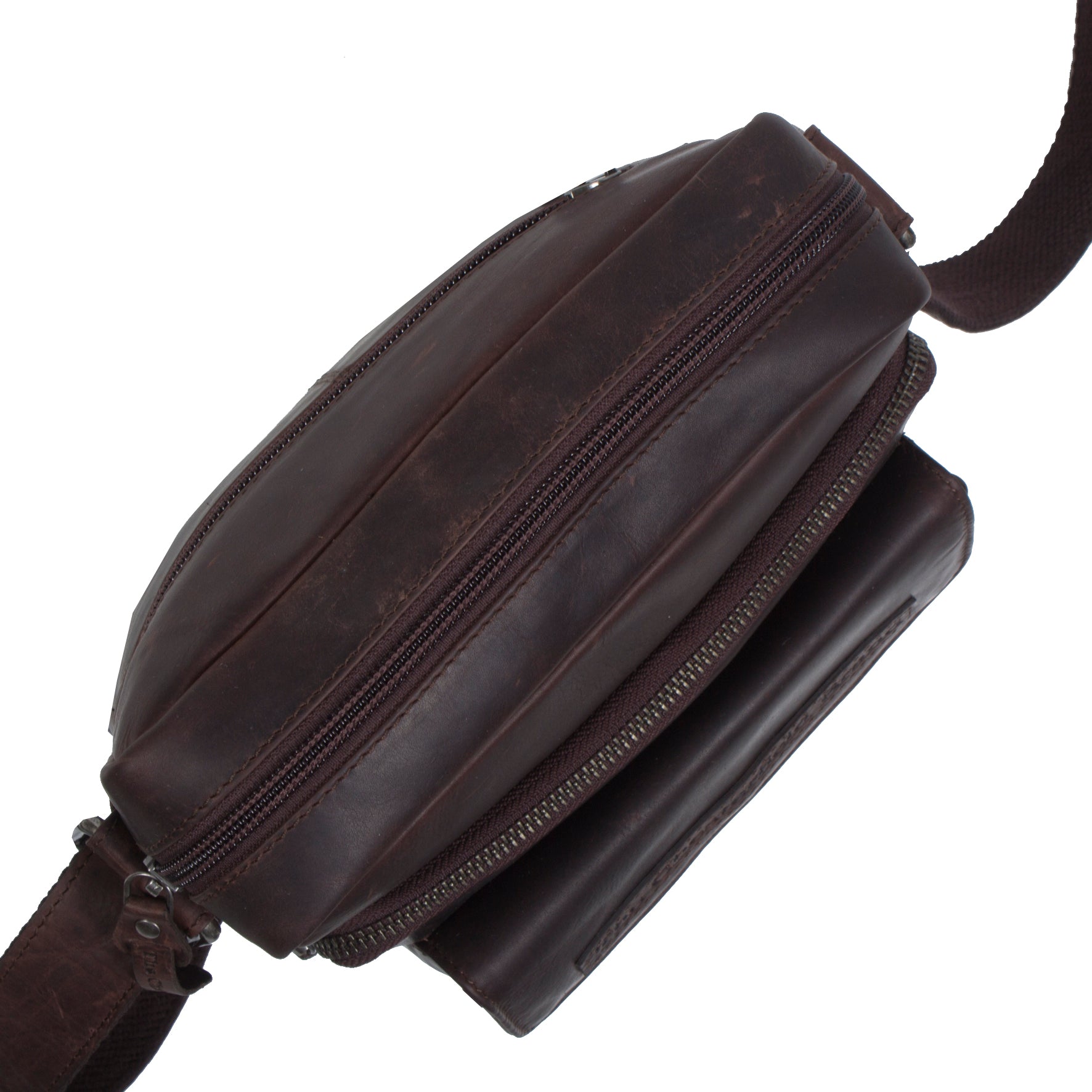 The Chesterfield Brand Axelväska Bath mörkbrun