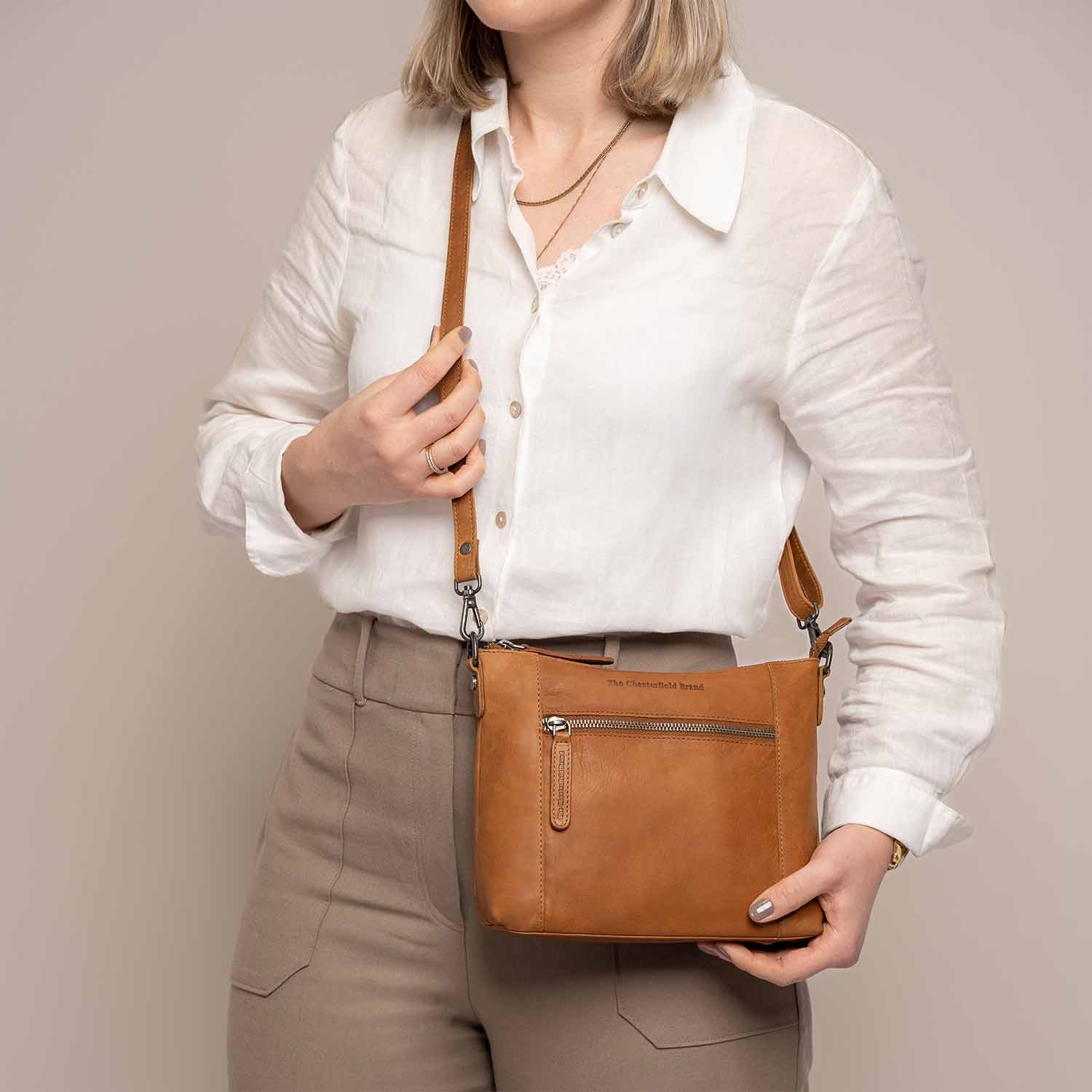 The Chesterfield brand Axelväska Faro cognac