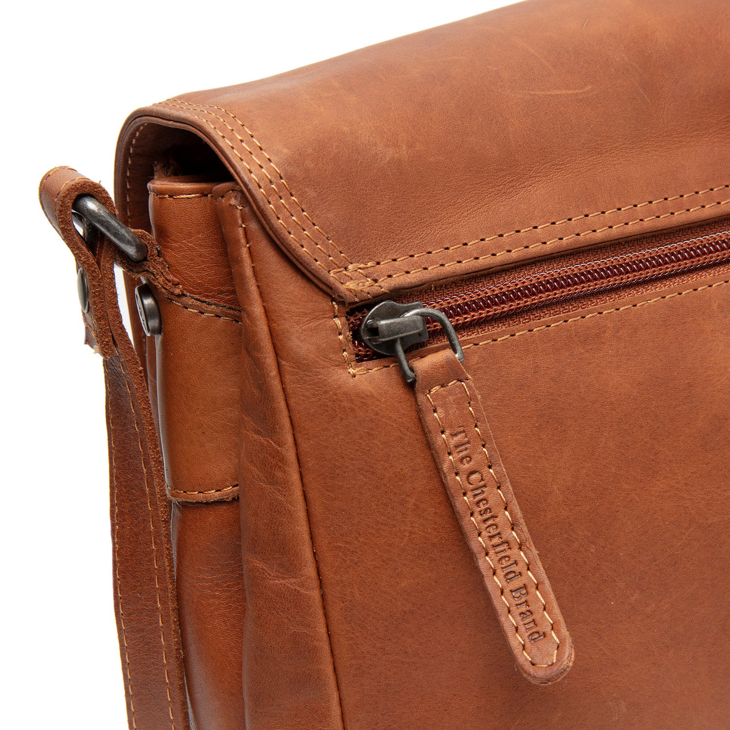 The Chesterfield Axelväska Laverton cognac