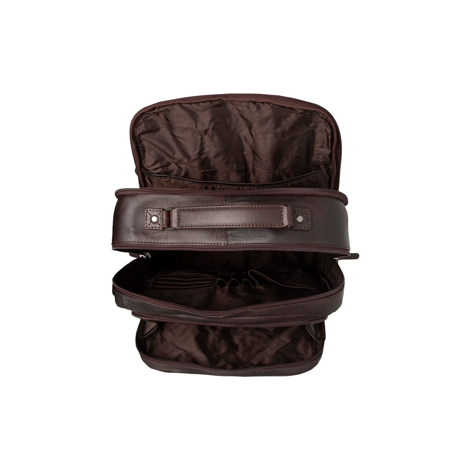 The Chesterfield Brand Datorryggsäck 17" Lennox mörkbrun