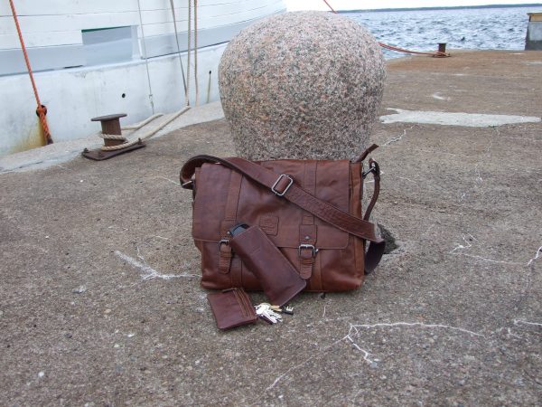 Baoobaoo Messenger Bag 13" Brandy